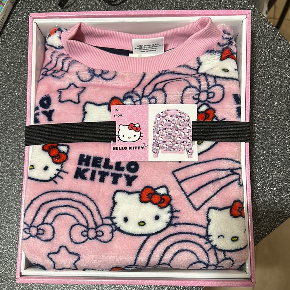 Hello Kitty Pink Fleece Sweater